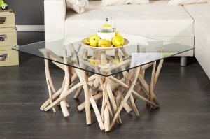 MASUTA DE CAFEA DRIFTWOOD 19806-1 + 19806-2 DESIGN RUSTIC
