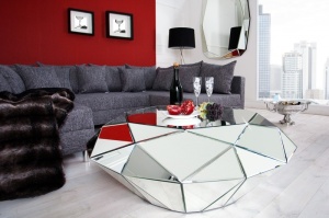 MASUTA DE CAFEA ELEGANTA DIAMOND 30143 DIN OGLINZI STIL MODERN