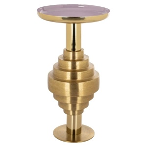MASUTA DE CAFEA EMPIRE BRUSHED GOLD 36Ø, 825272, CONFECTIONATA DIN METAL, STIL MODERN