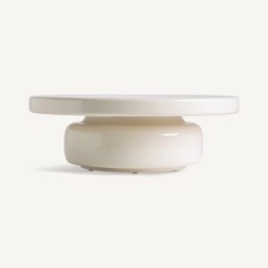 MASUTA DE CAFEA EXCLUSIVISTA GORY, CULOARE BEJ, DIN FIBRA DE STICLA, VICAL HOME - Img 2