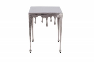 MASUTA DE CAFEA, LIQUID S 44CM ARGINTIE, COD 40641, DIN METAL, STIL MODERN