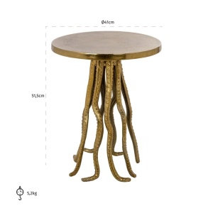 MASUTA DE CAFEA MACEY GOLD 41Ø, 825214, CONFECTIONATA DIN ALUMINIU, STIL MODERN - Img 3