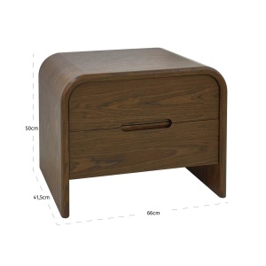 MASUTA DE CAFEA/NOPTIERA BEDFORD CU 2 SERTARE, 214203, MARO, CONFECTIONATA DIN MDF, STIL MODERN - Img 5