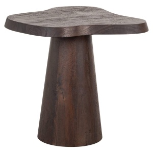 MASUTA DE CAFEA ODILE, 211994, CONFECTIONATA DIN LEMN MASIV DE MANGO, CULOAREA MARO, STIL MODERN