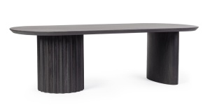 MASUTA DE CAFEA ORISSA 130X65, NEAGRA, CONFECTIONATA DIN LEMN DE MANGO, STIL MODERN - Img 3