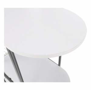MASUTA MULTIFUNCTIONALA ATRES, ALB/ARGINTIU, DIN MDF, METAL SI PLASTIC, STIL MODERN, TK - Img 3