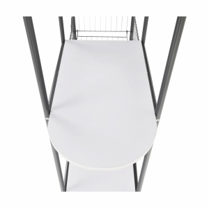 MASUTA MULTIFUNCTIONALA ATRES, ALB/ARGINTIU, DIN MDF, METAL SI PLASTIC, STIL MODERN, TK - Img 7