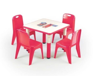 MASUTA PENTRU COPII - SIMBA SQUARE ROSU - HALMAR