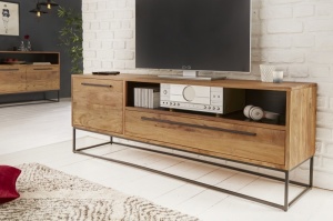 MASUTA TV 165CM, STRAIGHT COD 40296, LEMN MASIV DE SALCAM - Img 3