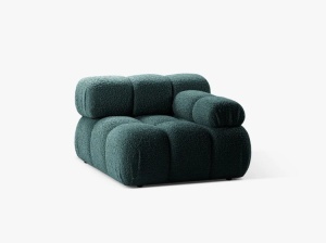 MODUL CANAPEA BELLIS, PE DREAPTA, BENZINA, CU TAPITERIE DIN TEXTIL BOUCLE ROLF, MICADONI