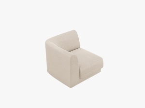 MODUL CANAPEA MILEY, BEJ, CU TAPITERIE DIN TEXTIL BOUCLE BALOO, MICADONI - Img 4
