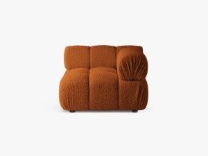 MODUL COLTAR BELLIS, CARAMIZIU, CU TAPITERIE DIN TEXTIL BOUCLE ROLF, MICADONI