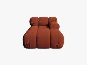MODUL SEZLONG COLTAR BELLIS, PE DREAPTA, CARAMIZIU, CU TAPITERIE DIN TEXTIL 3D SONIC, MICADONI