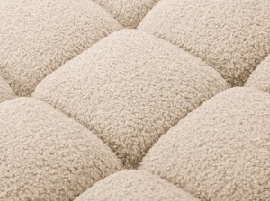 MODUL SEZLONG COLTAR BELLIS, PE DREAPTA NISIPIU, CU TAPITERIE DIN TEXTIL BOUCLE ROLF, MICADONI - Img 5