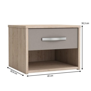 NOPTIERA CU SERTAR DIN STEJAR GRAPHIC STIL MODERN TK - Img 2