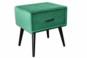NOPTIERA SIXTIES 50CM , PICIOARE DIN METAL SI CATIFEA, CULOARE VERDE INCHIS - Img 5