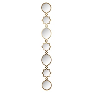 OGLINDA BABICE GOLD, MI-0094, CONFECTIONATA DIN METAL, STICLA SI MDF, STIL MODERN