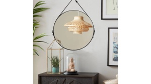 OGLINDA BAIE REA LOFT TPJ-60B, 60CM, NEGRU, DIN STICLA SI METAL, CALITATE SUPERIOARA - Img 3