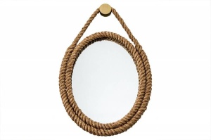 OGLINDA DE PERETE, SEVEN SEAS 60CM, DIN FUNIE NATURALA, COD 43471 - Img 3