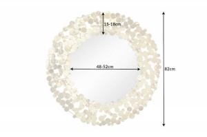 OGLINDA DECORATIVA, MONEDE 80CM, METAL AURIU, COD 42242, DESIGN MODERN - Img 6