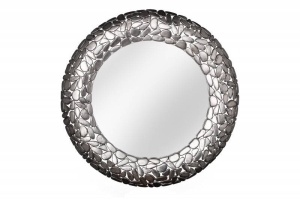 OGLINDA DECORATIVA, STONE MOSAIC 82CM, METAL CUPRU, COD 41430, DESIGN MODERN - Img 4