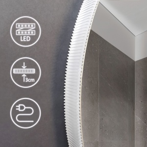 Oglindă LED 60cm ROUND BLUETOOTH - Img 2