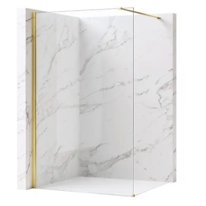 PARAVAN DE DUS FLEXI 70, TRANSPARENT/AURIU, CALITATE SUPERIOARA