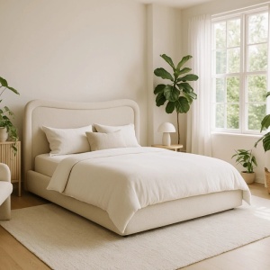 PAT 160X200CM, ARTIM MEBLE, CU SPATIU DE DEPOZITARE, REALIZAT DIN TEXTIL BOUCLE GRI, STIL MODERN
