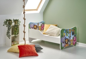 PAT PENTRU CAMERA COPII HAPPY JUNGLE STIL MODERN HALMAR - Img 1