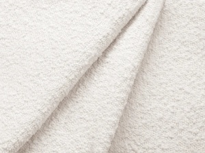 PAT TAPITAT LUPINE, 180X200, ALB, SOMIERA RABATABILA, CU TAPITERIE DIN TEXTIL BOUCLE BALOO, MICADONI - Img 5