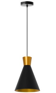 PENDUL ARCOT A APP162-1CP, 23x22 cm, NEGRU SI AURIU, DIN ALUMINIU, STIL MODERN, TU - Img 2