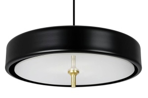 PENDUL ARTE, NEGRU/AURIU, DIN ALUMINIU SI METAL, STIL MODERN, B2 - Img 2