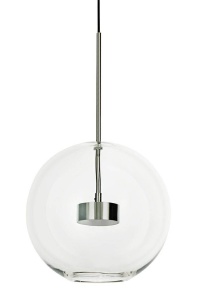 PENDUL CAPRI 60, DIN METAL SI STICLA, CROM/TRANSPARENT, STIL MODERN, B2
