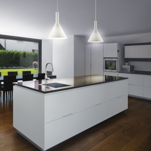 PENDUL COCKTAIL SP1 SMALL, ALB, DIN STICLA, STIL MODERN - Img 2