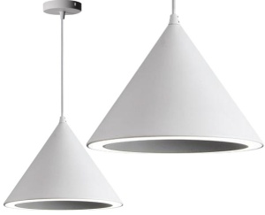 PENDUL CONE WHITE APP303-1CP, 20x25 cm, ALB, DIN METAL, STIL MODERN, TU