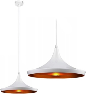 PENDUL COSTA C WHITE APP077 APP078, 25x126 cm, ALB, DIN METAL SI OTEL DE INALTA CALITATE, STIL MODERN, TU