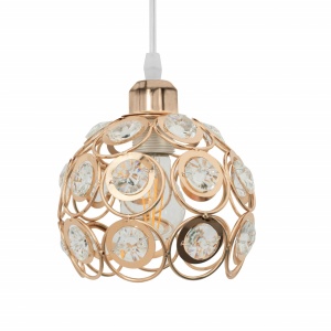 PENDUL CRYSTAL GOLD APP208, 20x20 cm, AURIU, DIN METAL, STIL MODERN, TU - Img 3