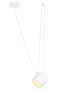 PENDUL CU LED, EYE, DIN METAL, ALB, STIL MODERN, B2