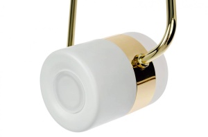 PENDUL CU LED-URI BLINK 1, AURIU/ALB MAT, DIN ALUMINIU SI PLASTIC OPAL, STIL MODERN, B2 - Img 7