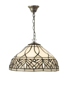 PENDUL DEOSEBIT TIFFANY 30CM, COD 2019-30+C1, DIN METAL SI STICLA
