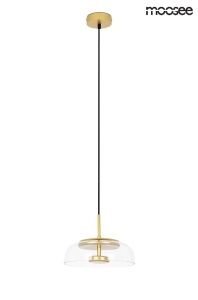 PENDUL EDEN AURIU CONFECTIONAT DIN STICLA SI METAL, STIL MODERN - Img 2