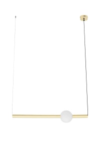 PENDUL LIBRA 90, AURIU, DIN METAL SI STICLA, STIL MODERN, B2 - Img 4