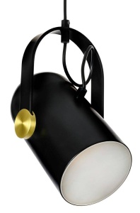PENDUL RIO, NEGRU/ALAMA, DIN METAL SI ALAMA, STIL SCANDINAV, B2