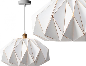 PENDUL WHITE APP242-1CP, 26x45 cm, ALB SI AURIU, DIN METAL, STIL MODERN, TU