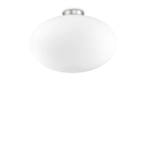 PLAFONIERA CANDY PL1 D40, ALB, DIN STICLA, STIL MODERN