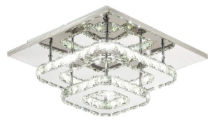 Plafoniera din cristal Plafond LED 24W Square APP410-C