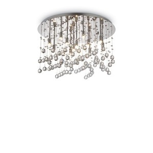 PLAFONIERA MOONLIGHT PL12, CROM, DIN METAL, STIL MODERN