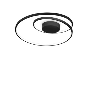 PLAFONIERA OZ PL DALI/PUSH, NEGRU, DIN METAL, STIL MODERN