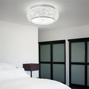 PLAFONIERA PASHA' PL6, CROM, DIN CRISTAL, STIL MODERN - Img 2