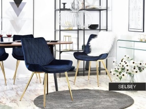 SCAUN ADEL DIN METAL SI TEXTIL IN DESIGN CLASIC ELEGANT - Img 6